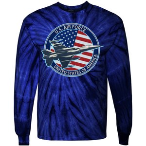 United States Air Force Logo Tie-Dye Long Sleeve Shirt