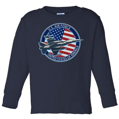 United States Air Force Logo Toddler Long Sleeve Shirt