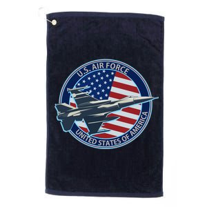 United States Air Force Logo Platinum Collection Golf Towel