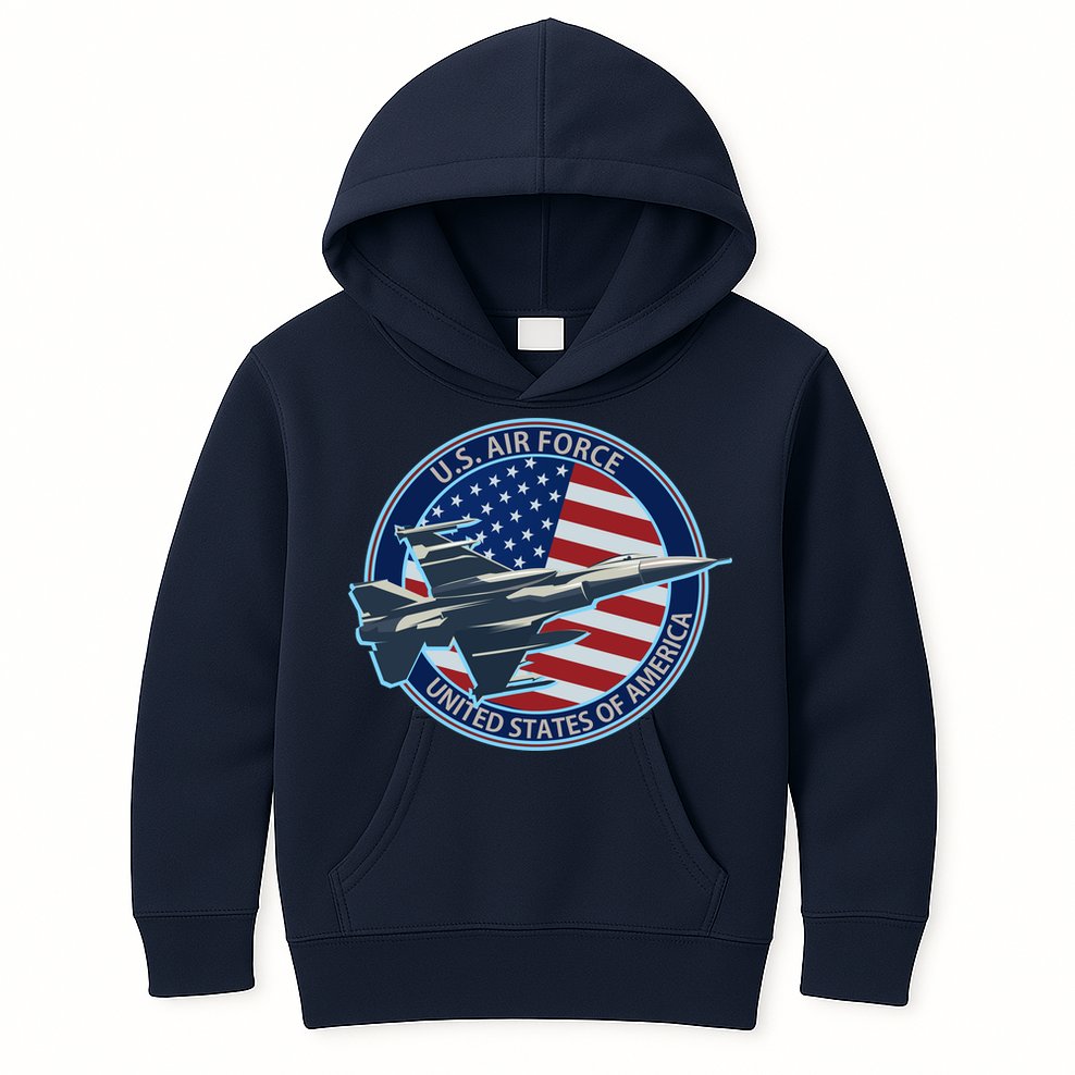 United States Air Force Logo Kids Hoodie