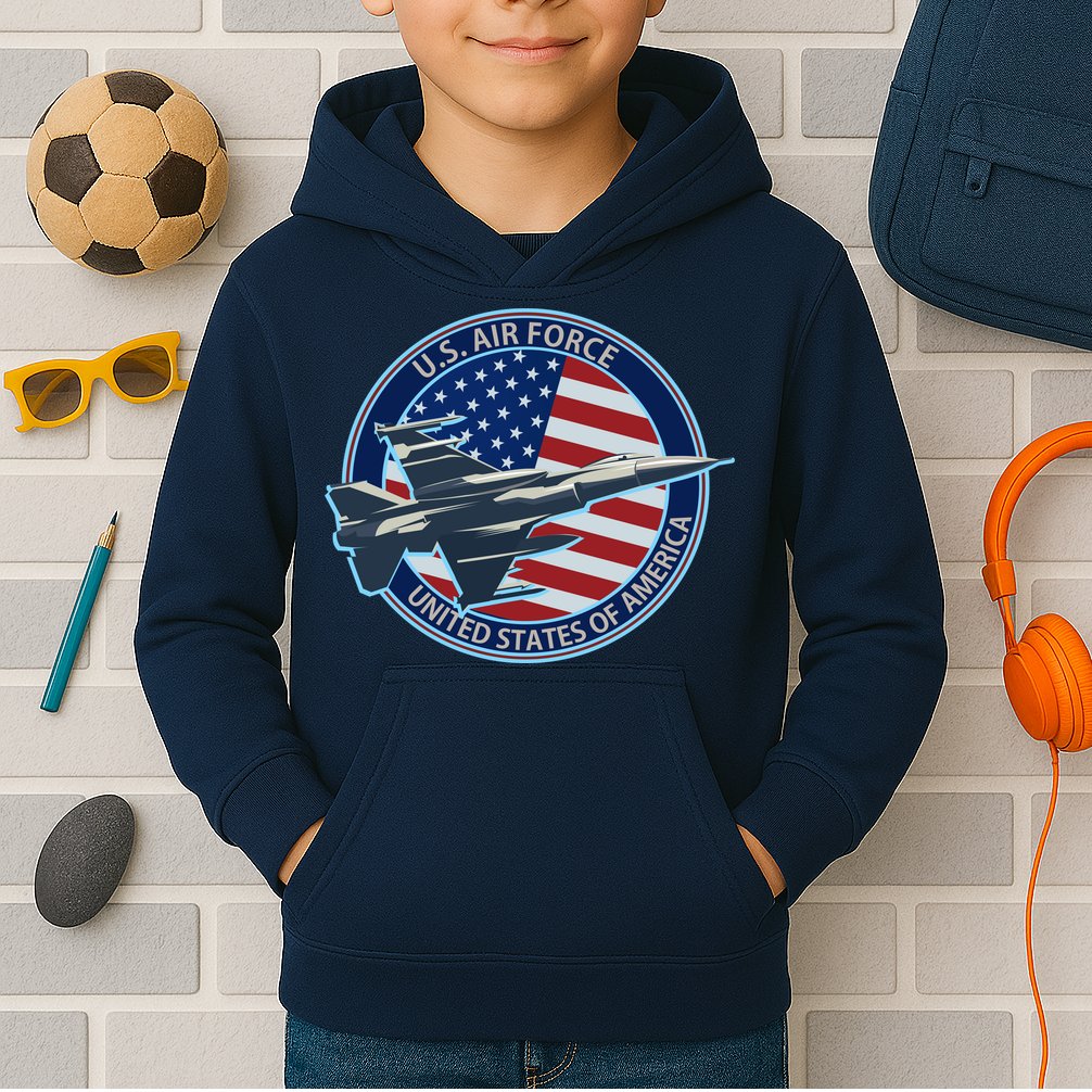 United States Air Force Logo Kids Hoodie