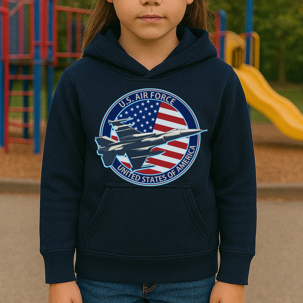 United States Air Force Logo Kids Hoodie