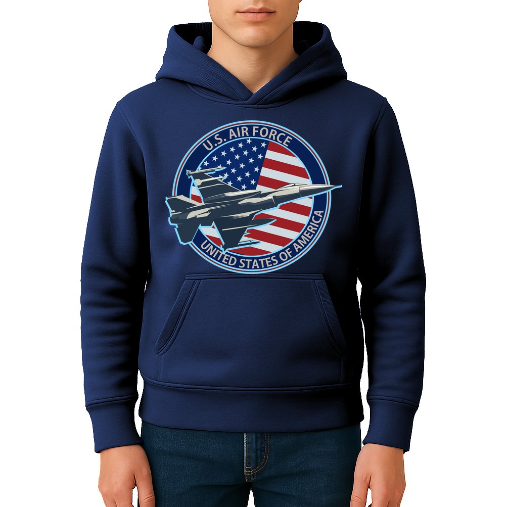 United States Air Force Logo Kids Hoodie