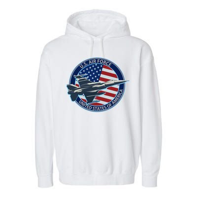 United States Air Force Logo Garment-Dyed Fleece Hoodie