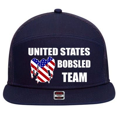 United States Bobsled Team 7 Panel Mesh Trucker Snapback Hat