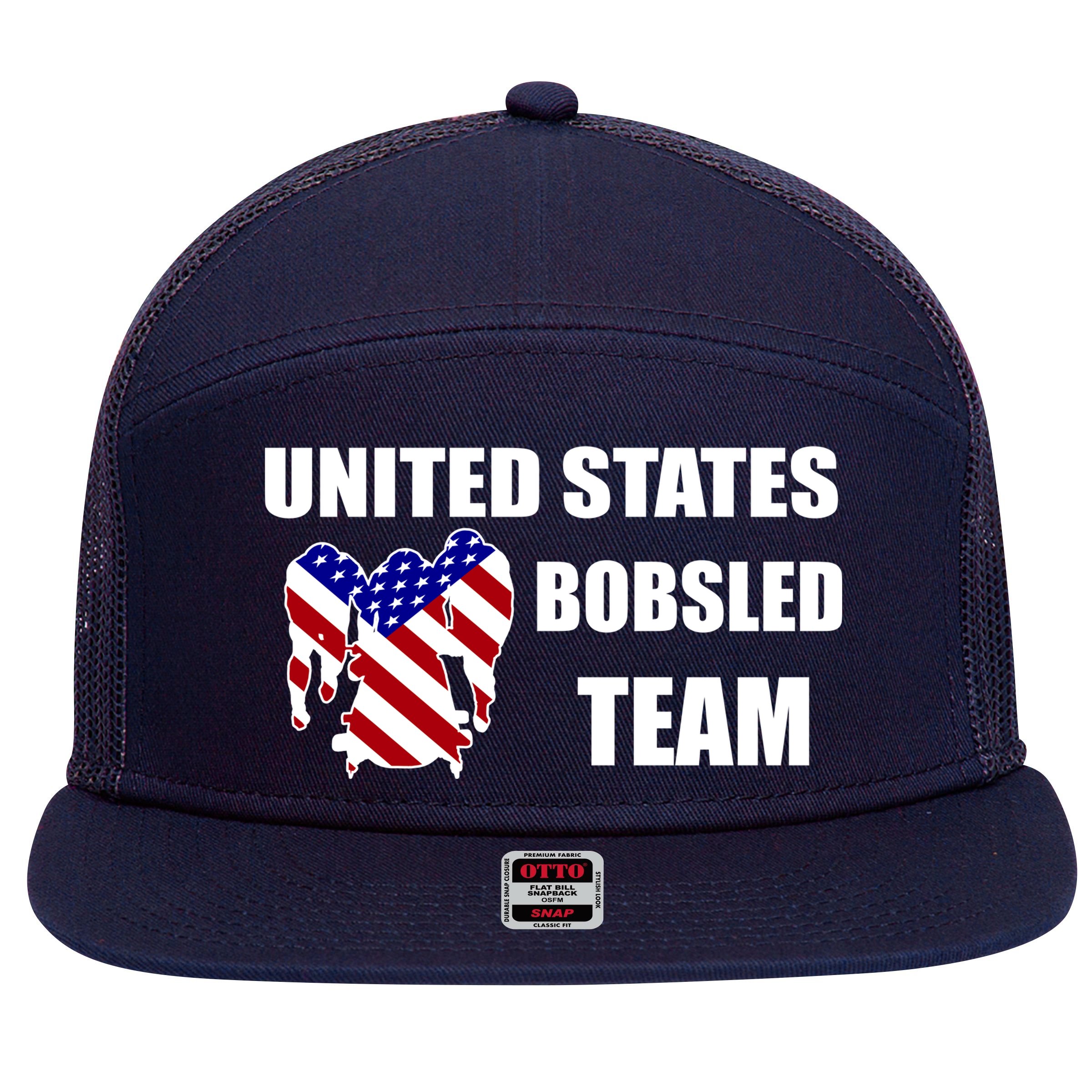 United States Bobsled Team 7 Panel Mesh Trucker Snapback Hat