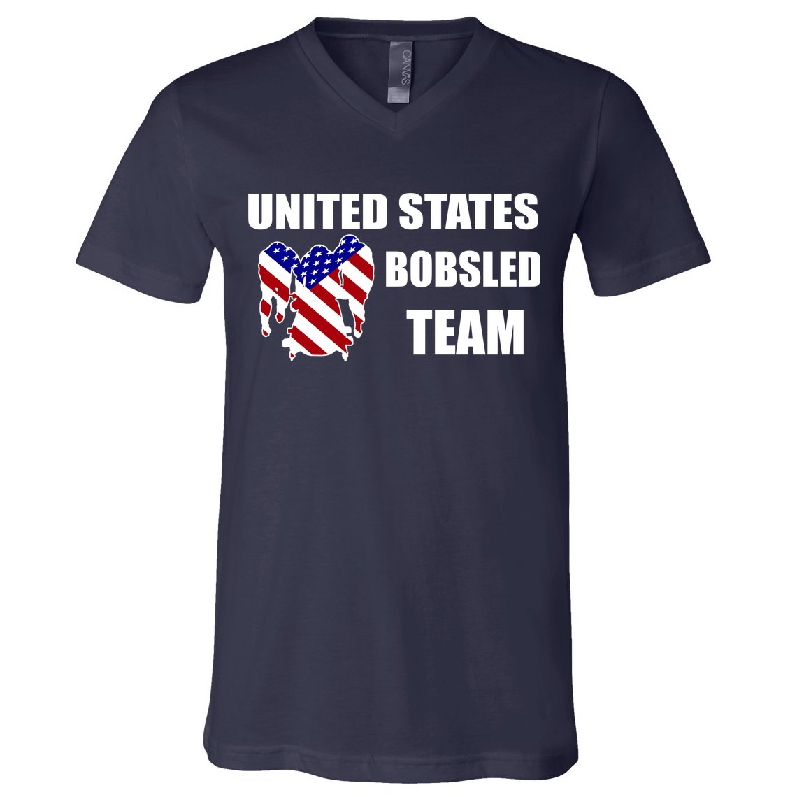 United States Bobsled Team V-Neck T-Shirt