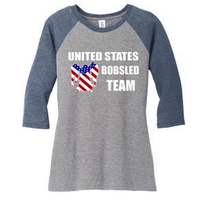 United States Bobsled Team Women's Tri-Blend 3/4-Sleeve Raglan Shirt