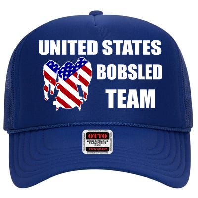 United States Bobsled Team High Crown Mesh Back Trucker Hat