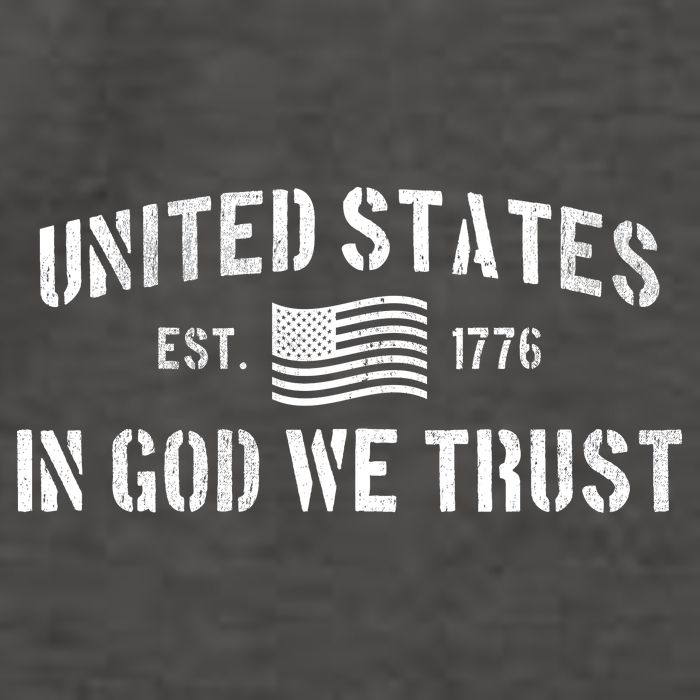 United States Est. 1776 In God We Trust Vector Backpack