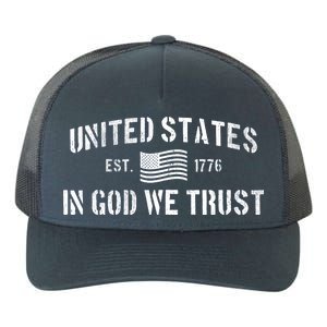 United States Est. 1776 In God We Trust Yupoong Adult 5-Panel Trucker Hat