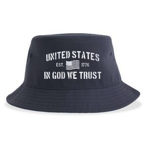 United States Est. 1776 In God We Trust Sustainable Bucket Hat