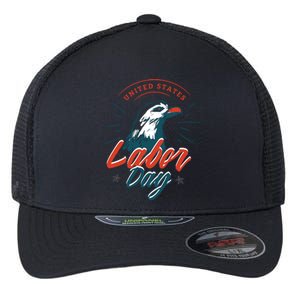 United States Labor Day Eagle Flexfit Unipanel Trucker Cap