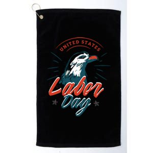 United States Labor Day Eagle Platinum Collection Golf Towel