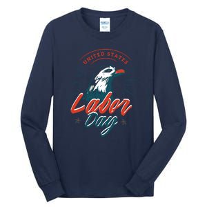 United States Labor Day Eagle Tall Long Sleeve T-Shirt