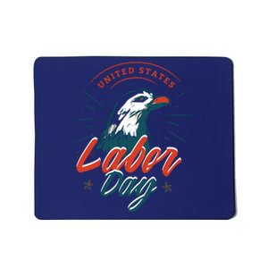 United States Labor Day Eagle Mousepad