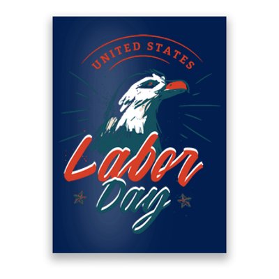 United States Labor Day Eagle Poster