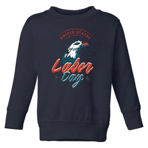 United States Labor Day Eagle Toddler Sweatshirt