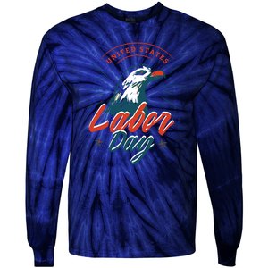 United States Labor Day Eagle Tie-Dye Long Sleeve Shirt