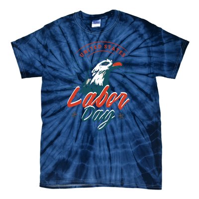 United States Labor Day Eagle Tie-Dye T-Shirt