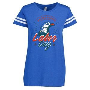 United States Labor Day Eagle Enza Ladies Jersey Football T-Shirt