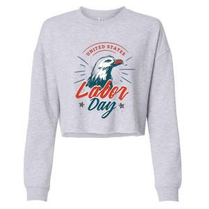 United States Labor Day Eagle Cropped Pullover Crew