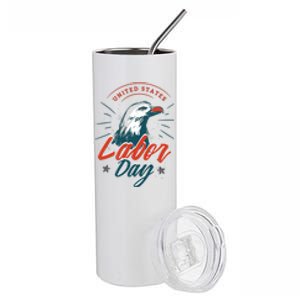 United States Labor Day Eagle Stainless Steel Tumbler