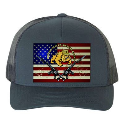 United States Marine Corps Bulldog Yupoong Adult 5-Panel Trucker Hat