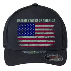 United States Of America Flexfit Unipanel Trucker Cap