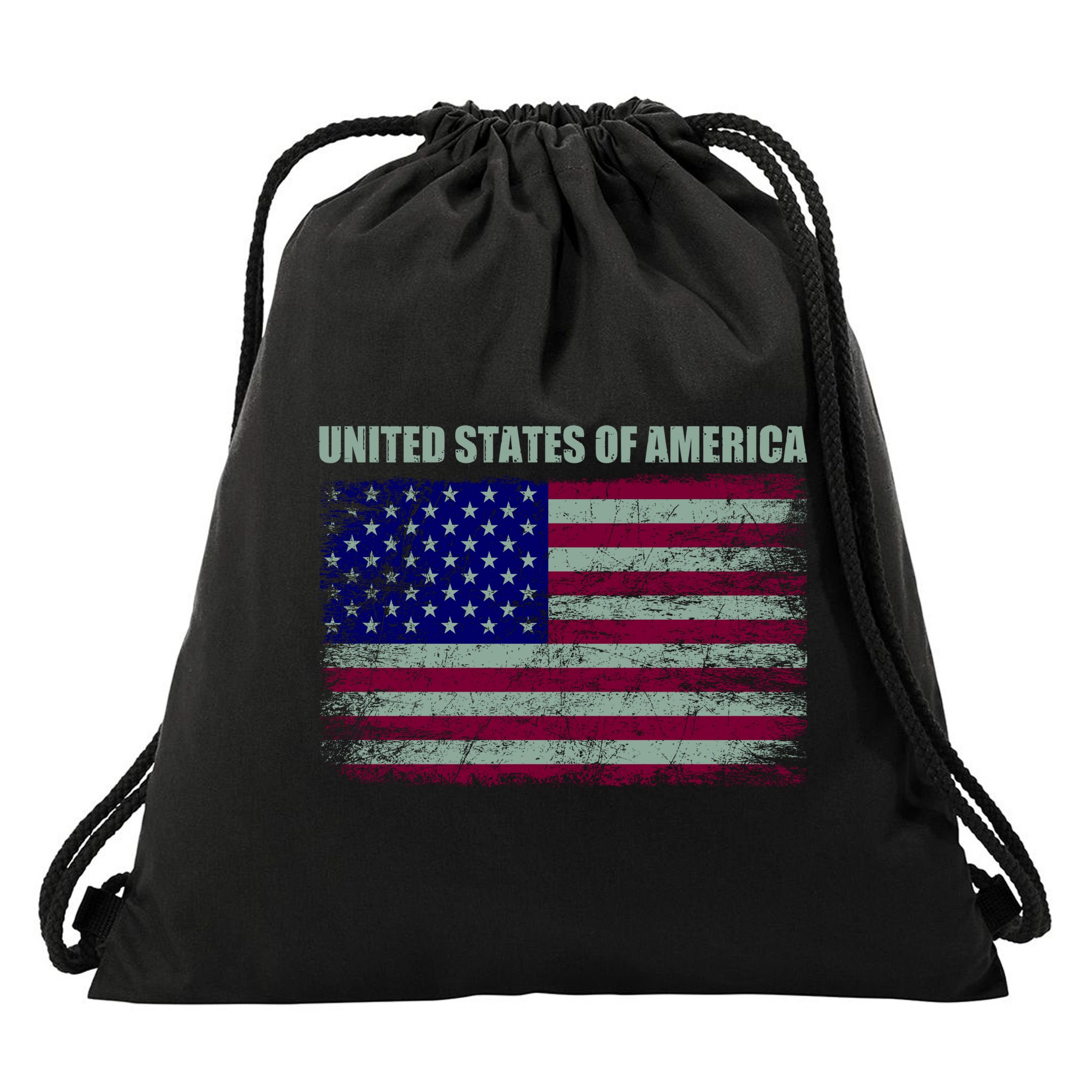 United States Of America Drawstring Bag
