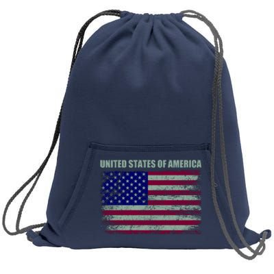 United States Of America Sweatshirt Cinch Pack Bag