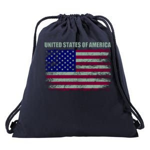 United States Of America Drawstring Bag