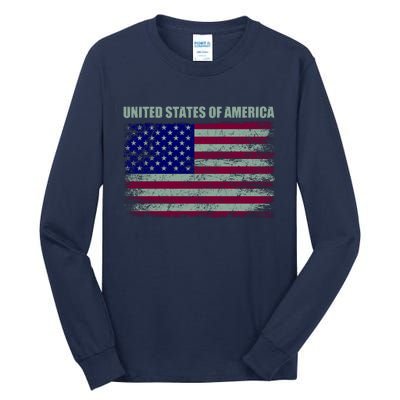 United States Of America Tall Long Sleeve T-Shirt