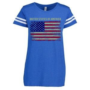 United States Of America Enza Ladies Jersey Football T-Shirt