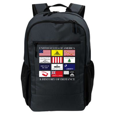 United States Of America A History Of Defiance  Daily Commute Backpack