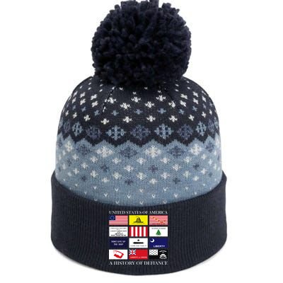 United States Of America A History Of Defiance  The Baniff Cuffed Pom Beanie