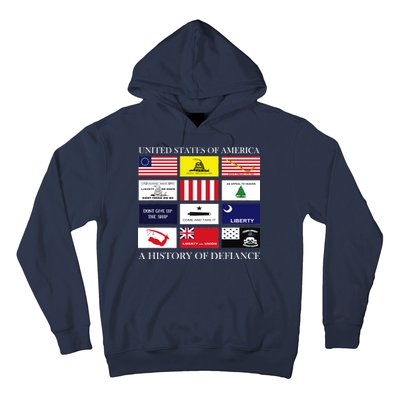 United States Of America A History Of Defiance  Hoodie