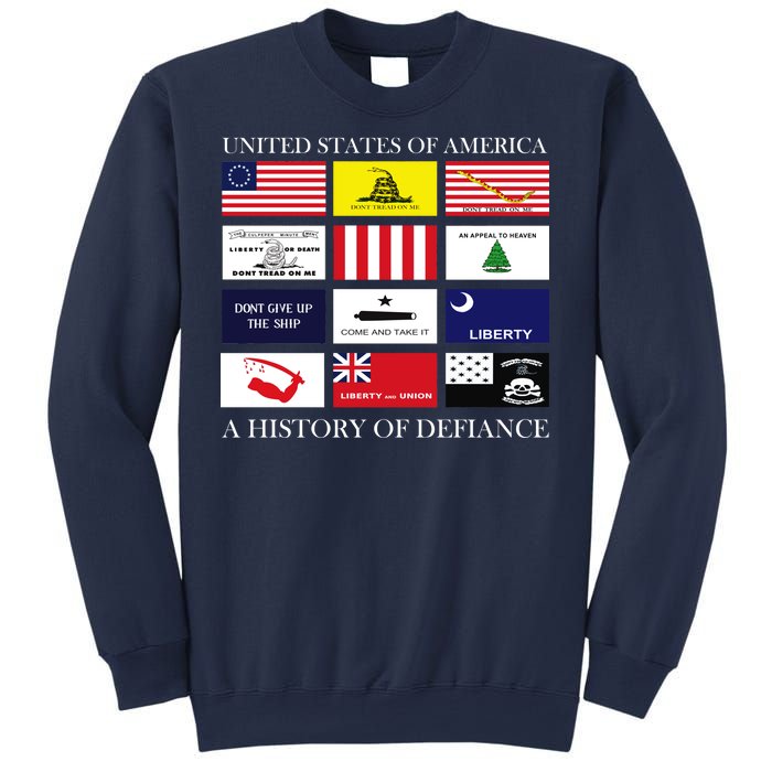 United States Of America A History Of Defiance  Sweatshirt