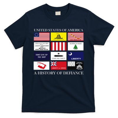 United States Of America A History Of Defiance  T-Shirt