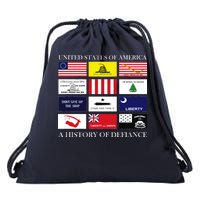 United States Of America A History Of Defiance  Drawstring Bag