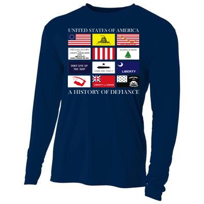 United States Of America A History Of Defiance  Cooling Performance Long Sleeve Crew