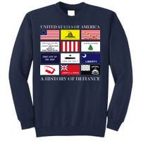 United States Of America A History Of Defiance  Tall Sweatshirt