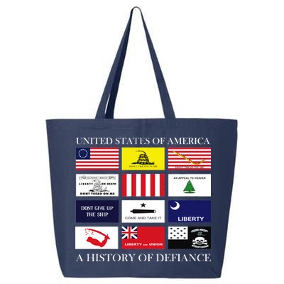 United States Of America A History Of Defiance  25L Jumbo Tote