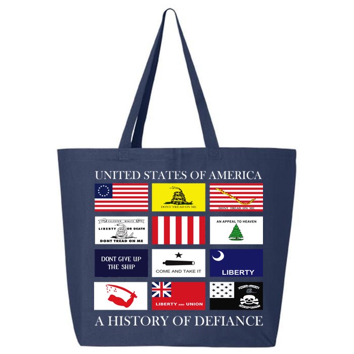 United States Of America A History Of Defiance  25L Jumbo Tote