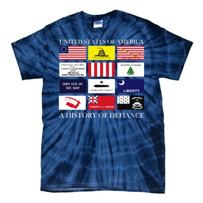 United States Of America A History Of Defiance  Tie-Dye T-Shirt