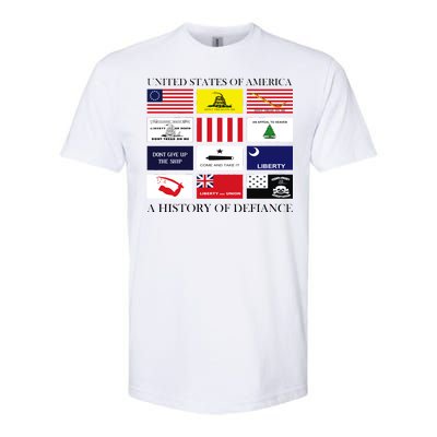 United States Of America A History Of Defiance  Softstyle CVC T-Shirt