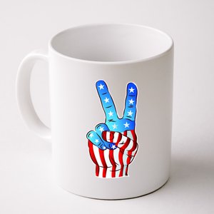 United States of America Peace Flag Stars Coffee Mug