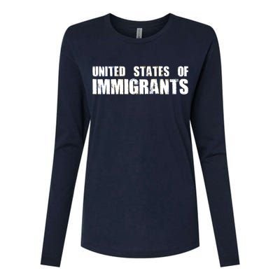 United States of Immigrants American Citizen Womens Cotton Relaxed Long Sleeve T-Shirt