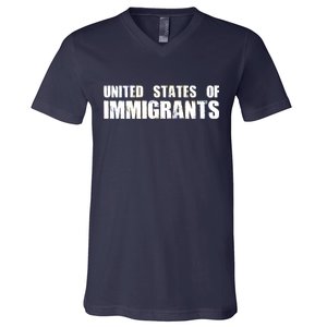 United States of Immigrants American Citizen V-Neck T-Shirt