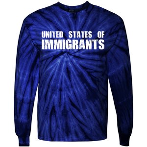 United States of Immigrants American Citizen Tie-Dye Long Sleeve Shirt